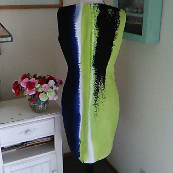 Tahari Saturated Color Pencil Sheath Dress - Picture 7 of 11